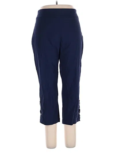 Pre-owned Jm Collection Active Pants In Blue