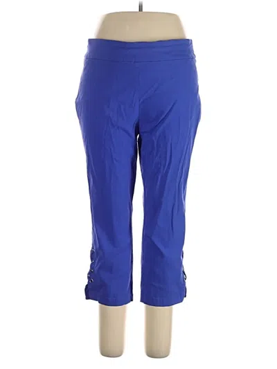 Pre-owned Jm Collection Active Pants In Blue