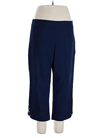 Pre-owned Jm Collection Active Pants In Blue