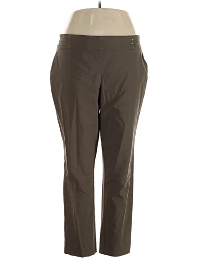 Pre-owned Jm Collection Active Pants In Brown