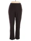 Jm Collection Active Pants In Brown
