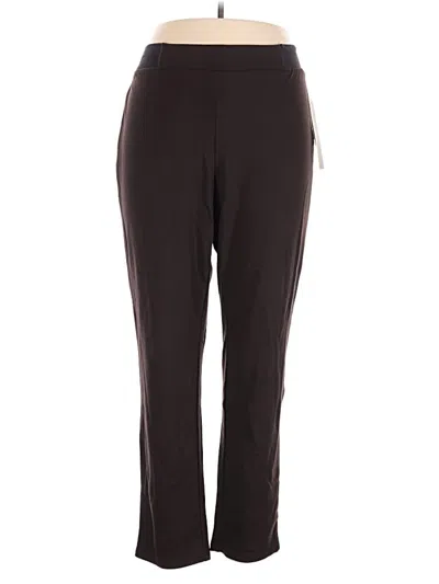 Jm Collection Active Pants In Brown