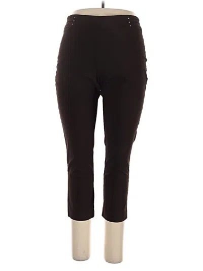 Pre-owned Jm Collection Active Pants In Brown