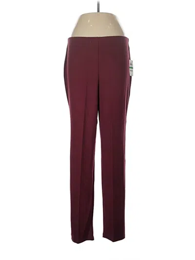 Pre-owned Jm Collection Active Pants In Burgundy