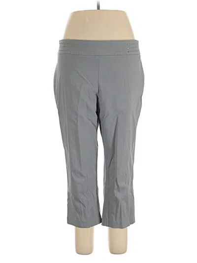 Pre-owned Jm Collection Active Pants In Gray