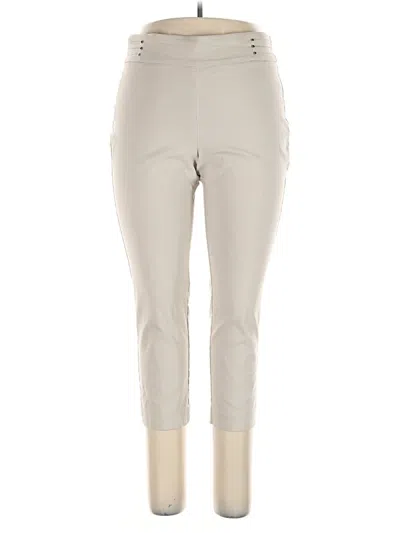 Pre-owned Jm Collection Active Pants In Ivory