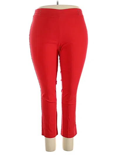 Pre-owned Jm Collection Active Pants In Red
