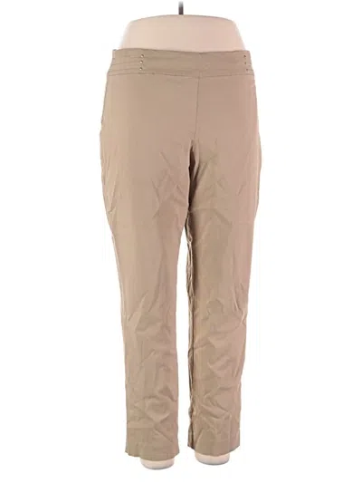Pre-owned Jm Collection Active Pants In Tan