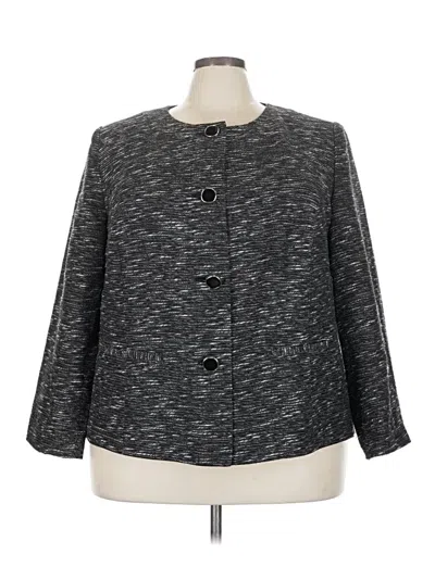 Pre-owned Jm Collection Blazer Jacket In Gray
