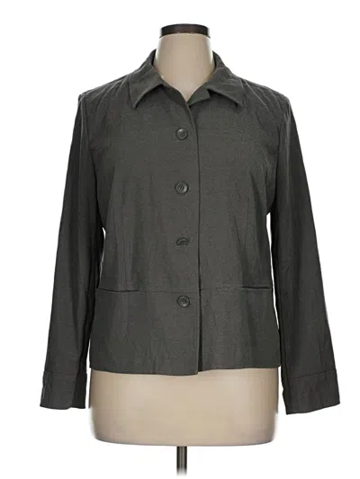 Pre-owned Jm Collection Blazer Jacket In Gray