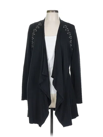 Pre-owned Jm Collection Cardigan Sweater In Black