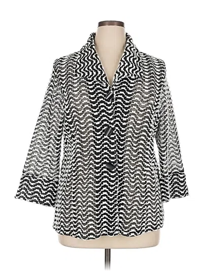 Pre-owned Jm Collection Cardigan Sweater In Black