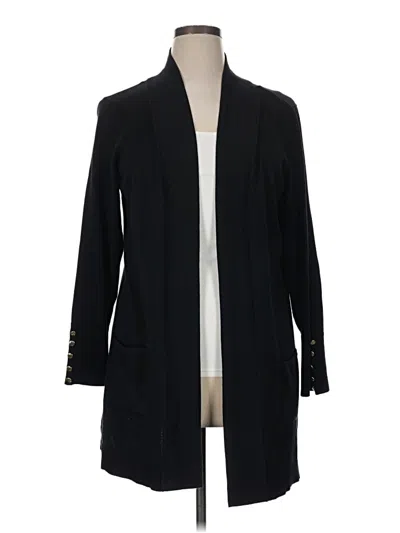 Pre-owned Jm Collection Cardigan Sweater In Black