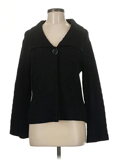 Pre-owned Jm Collection Cardigan Sweater In Black
