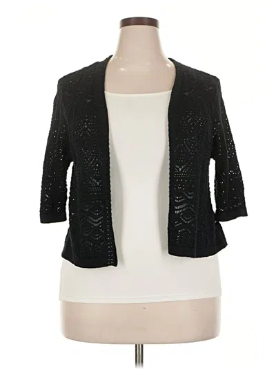 Pre-owned Jm Collection Cardigan Sweater In Black