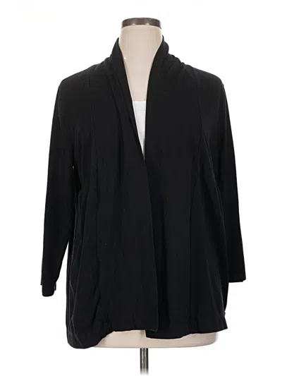 Pre-owned Jm Collection Cardigan Sweater In Black