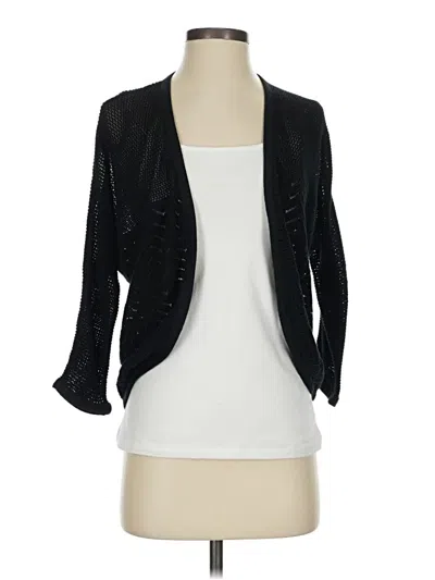 Pre-owned Jm Collection Cardigan Sweater In Black