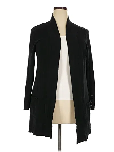 Pre-owned Jm Collection Cardigan Sweater In Black