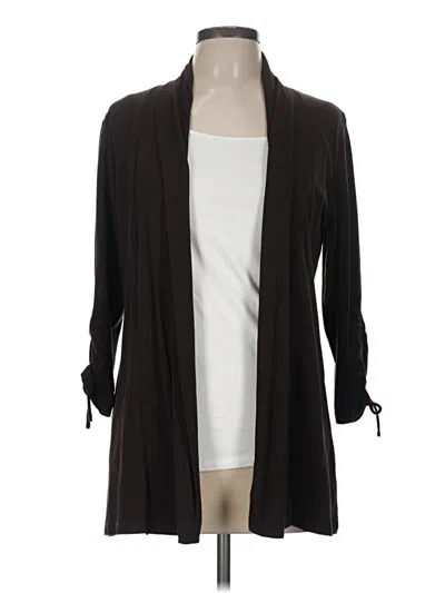 Pre-owned Jm Collection Cardigan Sweater In Black