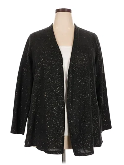 Pre-owned Jm Collection Cardigan Sweater In Black