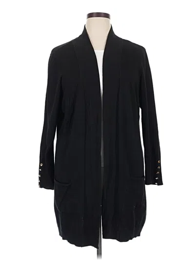 Pre-owned Jm Collection Cardigan Sweater In Black