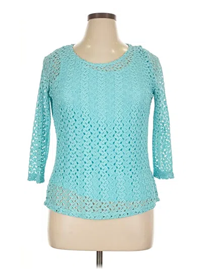 Pre-owned Jm Collection Cardigan Sweater In Blue