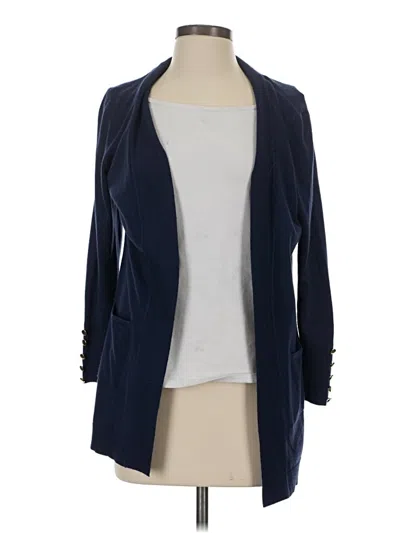 Pre-owned Jm Collection Cardigan Sweater In Blue