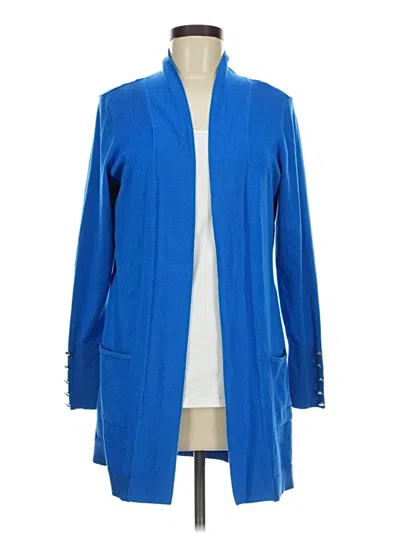 Pre-owned Jm Collection Cardigan Sweater In Blue