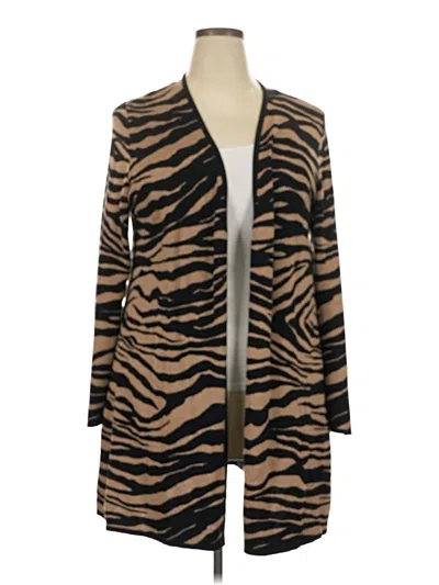 Pre-owned Jm Collection Cardigan Sweater In Brown