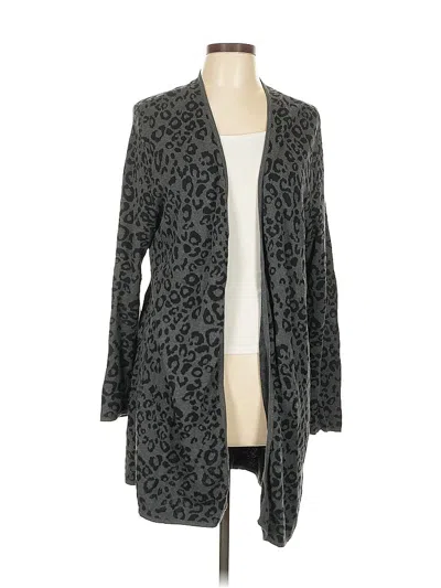 Pre-owned Jm Collection Cardigan Sweater In Gray