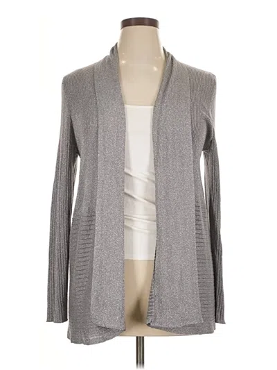 Pre-owned Jm Collection Cardigan Sweater In Gray