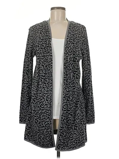 Pre-owned Jm Collection Cardigan Sweater In Gray