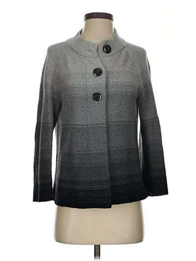 Pre-owned Jm Collection Cardigan Sweater In Gray