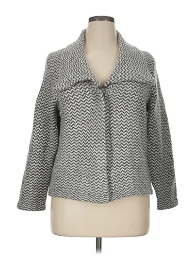 Pre-owned Jm Collection Cardigan Sweater In Gray