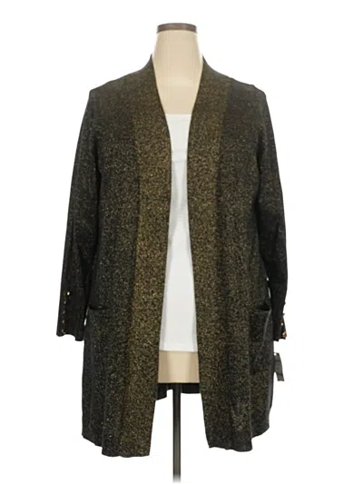Pre-owned Jm Collection Cardigan Sweater In Green
