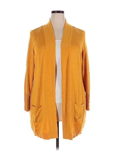 Pre-owned Jm Collection Cardigan Sweater In Orange