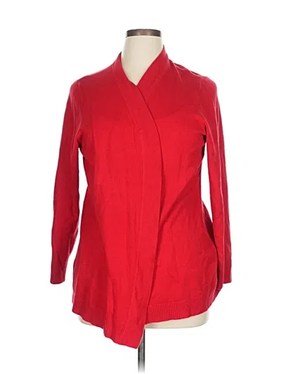 Pre-owned Jm Collection Cardigan Sweater In Red