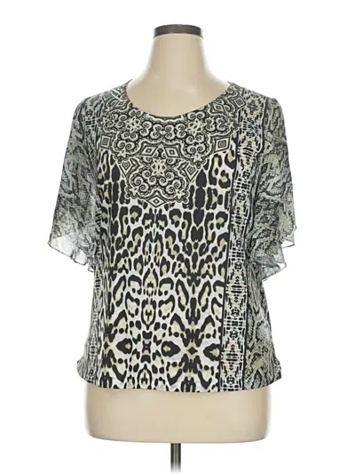 Pre-owned Jm Collection Cardigan Sweater In Silver