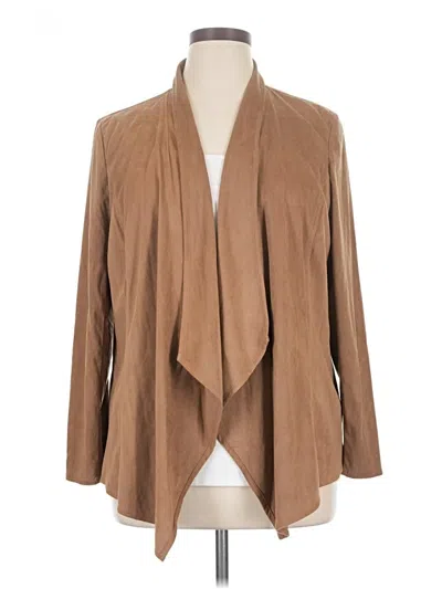 Pre-owned Jm Collection Cardigan Sweater In Tan