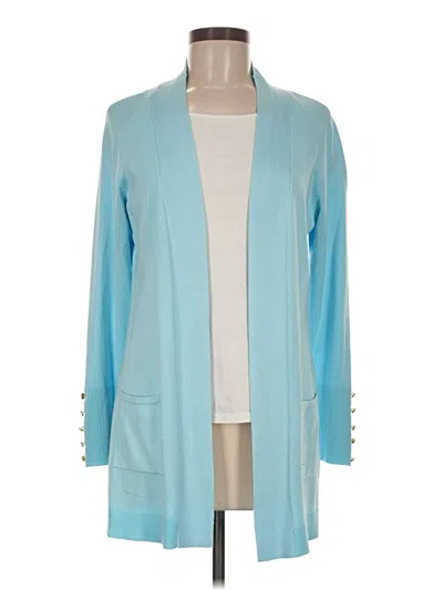 Pre-owned Jm Collection Cardigan Sweater In Teal