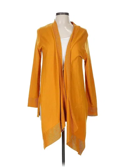 Pre-owned Jm Collection Cardigan Sweater In Yellow