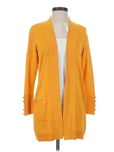 Pre-owned Jm Collection Cardigan Sweater In Yellow