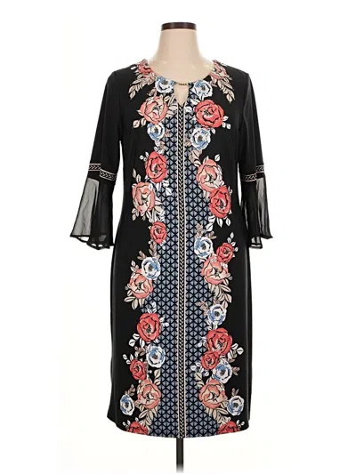 Pre-owned Jm Collection Casual Dress In Black