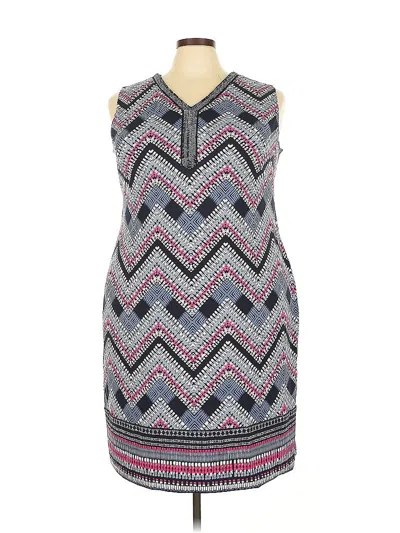 Jm Collection Casual Dress In Gray