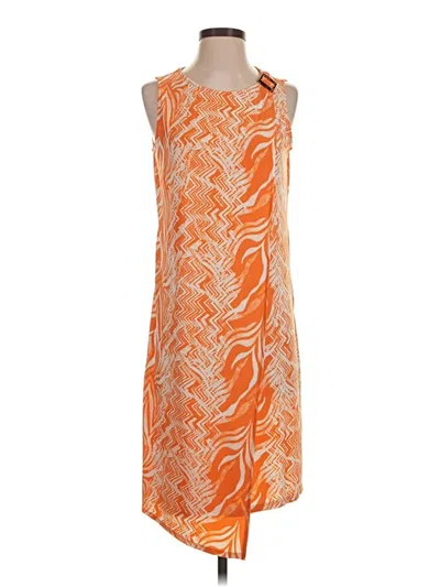 Jm Collection Casual Dress In Orange