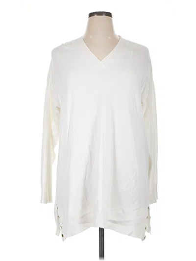 Pre-owned Jm Collection Casual Dress In White