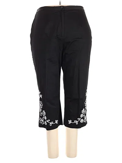 Pre-owned Jm Collection Casual Pants In Black