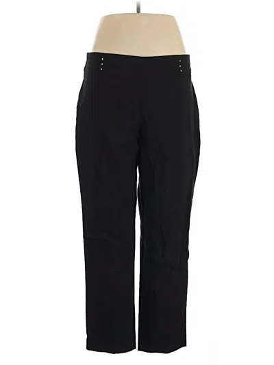 Pre-owned Jm Collection Casual Pants In Black