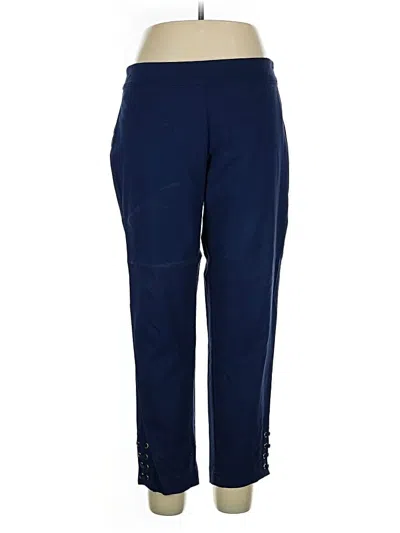 Pre-owned Jm Collection Casual Pants In Blue