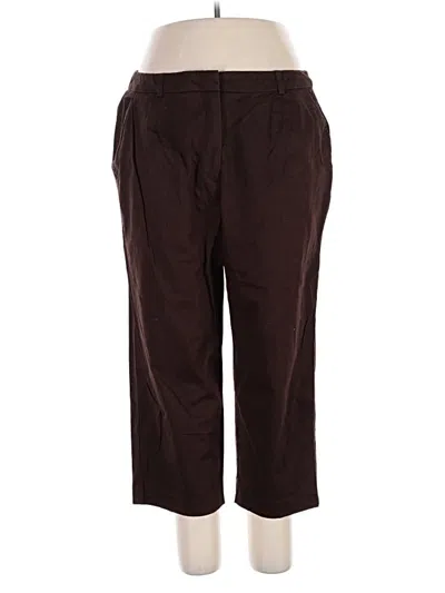 Pre-owned Jm Collection Casual Pants In Brown